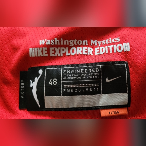 WMBA Nike Explorer Edition Women's Washington Mystic AT&T Delle Donne #11 Size L - Picture 10 of 12